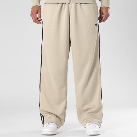 Adidas Originals - Pantalon Jogging A Bandes Loose TP KC8527 Beige Noir
