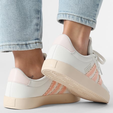 Adidas Performance - Zapatillas Mujer VL Court 3.0 IH6602 Core White Blush Pink Cyber Metallic