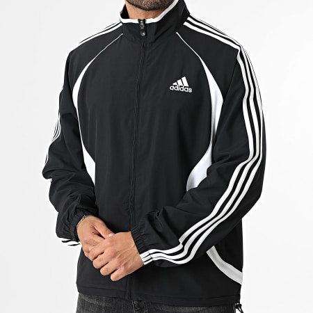 Adidas Sportswear - Veste Zippée Teamgeist JW5866 Noir Blanc