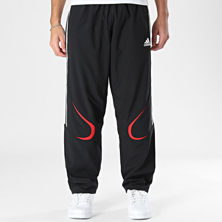 Adidas Sportswear - Pantalon Jogging A Bandes Teamgeist TP KD5866 Noir Blanc Rouge