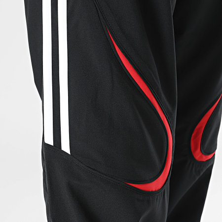 Adidas Sportswear - Pantalon Jogging A Bandes Teamgeist TP KD5866 Noir Blanc Rouge