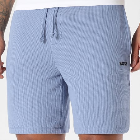 BOSS - Short Jogging Waffle 50535884 Bleu Clair