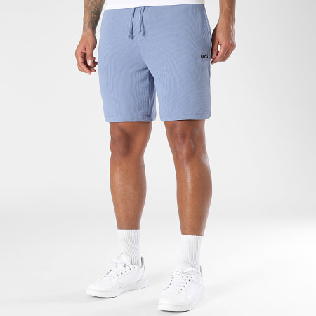 BOSS - Short Jogging Waffle 50535884 Bleu Clair