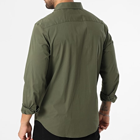 Calvin Klein - Camisa de Manga Larga LB148 Verde Kaki