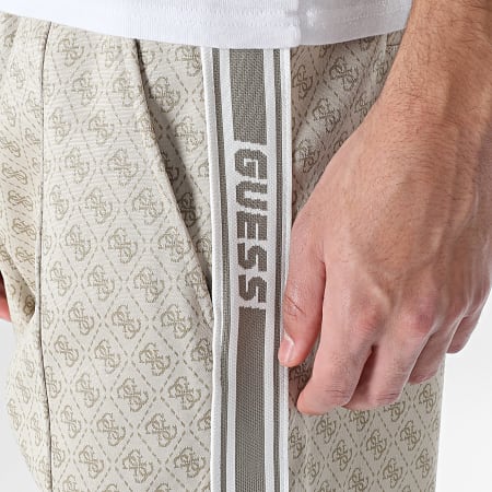 Guess - Pantalon Jogging A Bandes Z5BB07-K2042 Beige