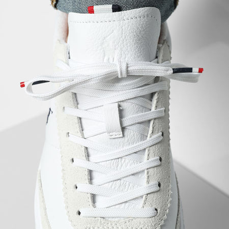 Polo Ralph Lauren - Zapatillas Bedford Blanco Marino Rojo