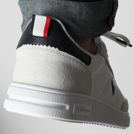 Polo Ralph Lauren - Zapatillas Bedford Blanco Marino Rojo