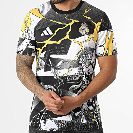 Adidas Sportswear - Maillot De Foot Real Madrid JZ9018 Noir Blanc Jaune