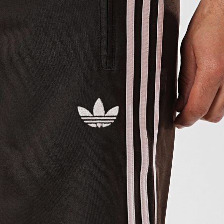 Adidas Originals - Short Jogging A Bandes Firebird KE1373 Marron Rose