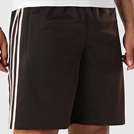 Adidas Originals - Short Jogging A Bandes Firebird KE1373 Marron Rose
