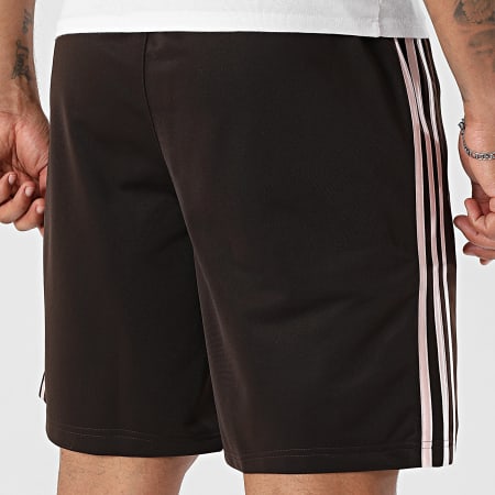 Adidas Originals - Short Jogging A Bandes Firebird KE1373 Marron Rose