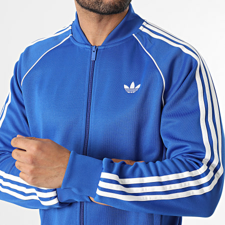 Adidas Originals - Veste Zippée A Bandes KE1669 Bleu Roi