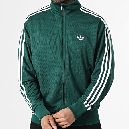 Adidas Originals - Veste Zippée A Bandes Firebird KD4076 Vert