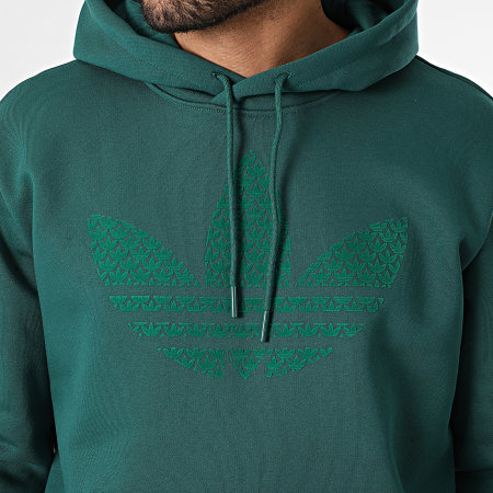 Adidas Originals - Sweat Capuche Monogram KD0403 Vert Bouteille
