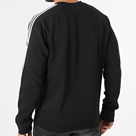 Adidas Originals - Sweat Crewneck A Bandes 3 Stripes KE3550 Noir Blanc