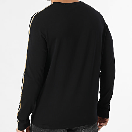 BOSS - T-Shirt Maniche Lunghe A Bande Uniche 50550484 Nera