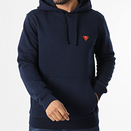 DC Comics - Sweat Capuche Patch Brodé Bleu Marine