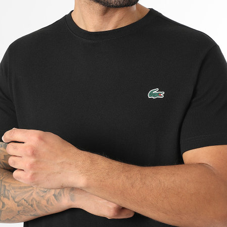 Lacoste - Tee Shirt Big Logo Crocodile Regular Fit Noir