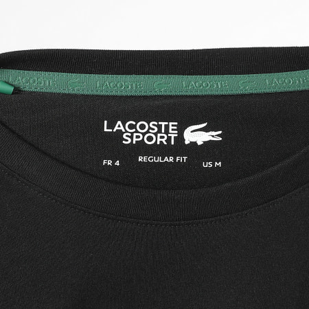 Lacoste - Tee Shirt Big Logo Crocodile Regular Fit Noir
