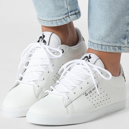 Le Coq Sportif - Zapatillas Mujer Lucie Animal 2610535 Blanco Óptico Croissant