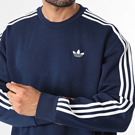 Adidas Originals - Sudadera Crewneck A Bandas 3 Stripes KE2918 Azul Marino