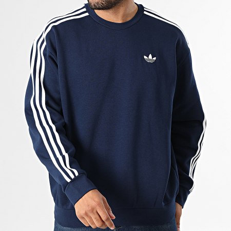 Adidas Originals - Sudadera Crewneck A Bandas 3 Stripes KE2918 Azul Marino