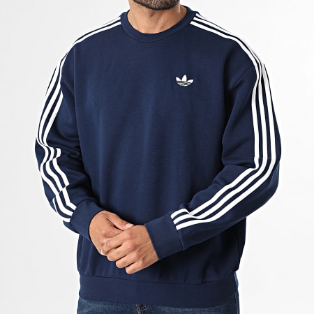 Adidas Originals - Sudadera Crewneck A Bandas 3 Stripes KE2918 Azul Marino
