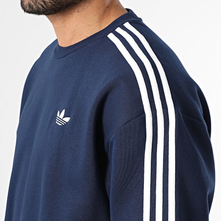 Adidas Originals - Sudadera Crewneck A Bandas 3 Stripes KE2918 Azul Marino