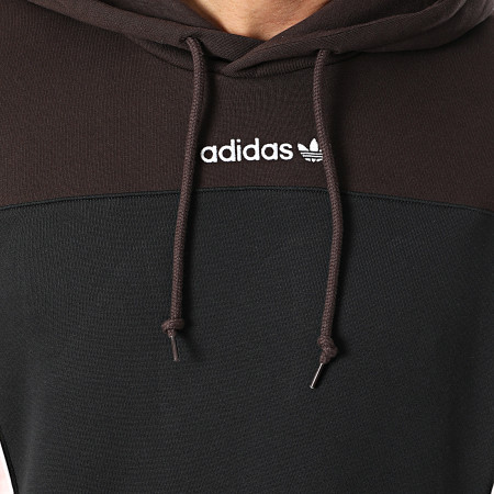 Adidas Originals - Sudadera con capucha de bandas Santiago KT0729 Marrón Negro Beige