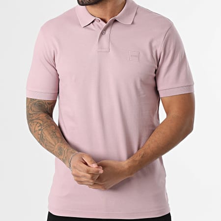 BOSS - Polo Manches Courtes Slim Passenger 50507803 Rose