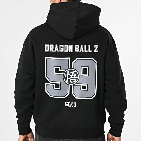 Dragon Ball Z - Sweat Capuche Relaxed US Big Back Noir
