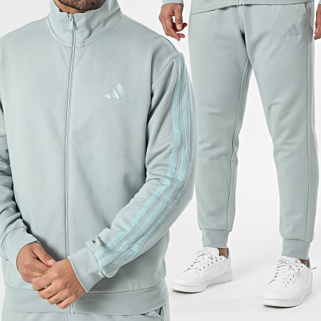 Adidas Sportswear - Ensemble De Survetement A Bandes 3 Stripes KC0697 Vert Clair