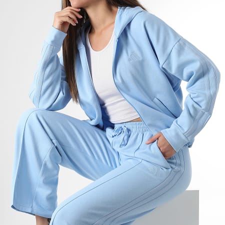 Adidas Sportswear - Ensemble De Survetement A Bandes Femme Energize KB8174 Bleu Clair