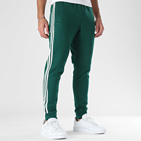 Adidas Originals - Pantalon Jogging A Bandes 3 Stripes KE3559 Vert Bouteille Blanc