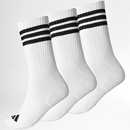 Adidas Sportswear - Lot De 3 Paires De Chaussettes 3 Stripes Essential Crew JZ0532 Blanc Noir