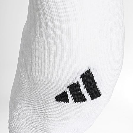 Adidas Sportswear - Lot De 3 Paires De Chaussettes 3 Stripes Essential Crew JZ0532 Blanc Noir