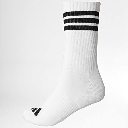 Adidas Sportswear - Lot De 3 Paires De Chaussettes 3 Stripes Essential Crew JZ0532 Blanc Noir