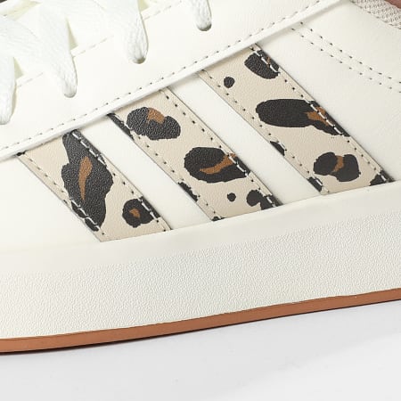 Adidas Sportswear - Baskets Femme Grand Court 3.0 J KJ4849 Core White Leopard