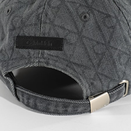 Calvin Klein - Casquette Denim Emblem Burnout Patch 5048 Gris Anthracite