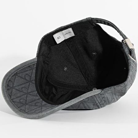 Calvin Klein - Casquette Denim Emblem Burnout Patch 5048 Gris Anthracite