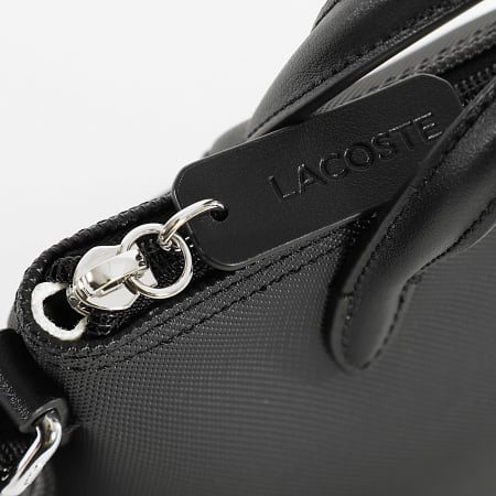 Lacoste - Sac A Main Femme Logo Brodé Crocodile XS Shopping Cross Noir