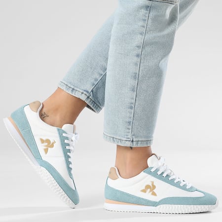 Le Coq Sportif - Zapatilla Mujer Veloce I W 2410712 Blanco Óptico Azul Cristal