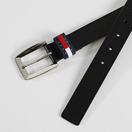 Tommy Jeans - Cinturón Bold Flag 8099 Negro