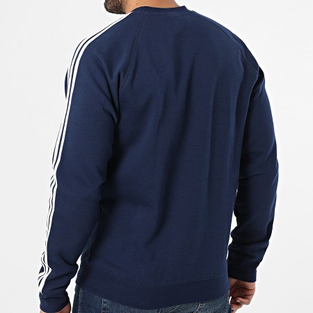 Adidas Originals - Sudadera Crewneck A Bandas 3 Stripes KE3549 Azul Marino Blanco