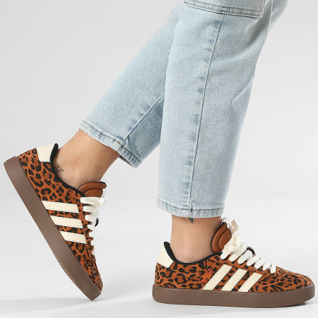 Adidas Performance - Zapatillas Mujer VL Court 3.0 KK4668 Bronce Oscuro Crema Blanco Goma 5