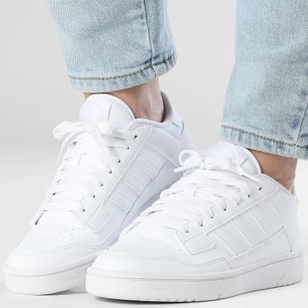 Adidas Performance - Zapatillas Mujer Rapid Court Low J KI8851 Footwear Blanco Gris Dash