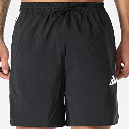 Adidas Sportswear - Short Jogging A Bandes 3 Stripes Chelsea JW1911 Noir Blanc