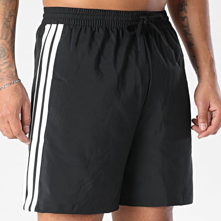 Adidas Sportswear - Short Jogging A Bandes 3 Stripes Chelsea JW1911 Noir Blanc