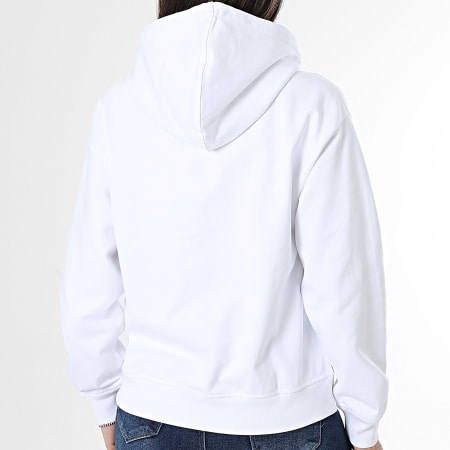 Calvin Klein - Sweat Capuche Femme E221G Blanc