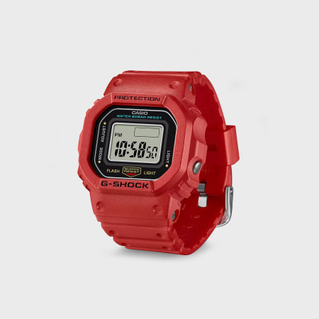 G-Shock - Bague Montre G-Shock DWN-5600-4ER Rouge